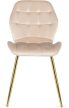 Szék krém színben, bársony kárpittal. LUCKY