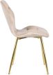 Szék krém színben, bársony kárpittal. LUCKY