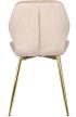 Szék krém színben, bársony kárpittal. LUCKY