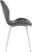 Szék szürke színben, fehér lábakkal, bársony kárpittal. LUCKY