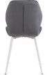 Szék szürke színben, fehér lábakkal, bársony kárpittal. LUCKY
