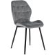 Szék szürke színben, bársony kárpittal. LUCKY