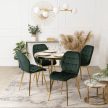 Green Velvet Dining Chair LUCKY