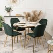 Green Velvet Dining Chair LUCKY