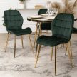 Green Velvet Dining Chair LUCKY