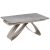 Extendable Ceramic Dining Table 160-240 cm Grey Marble/Cashmere LUIGI