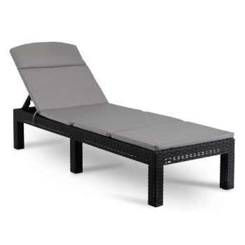 Fotel Ogrodowy LUIZJANA Czarny Technorattan