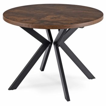   Kihúzható étkezőasztal 100–250 cm méretben, rusztikus tölgy/fekete színben LUKAS