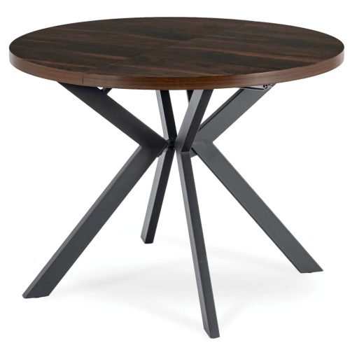 Bővíthető étkezőasztal Dió/Fekete színben. 100-250 cm Lukas