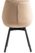 Forgó szék bézs színben, bársony kárpittal, LUNA