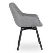 Otočná stolička v sivej farbe – LUNA 2