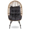 Garden lounge chair in grey color - Madison