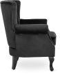 Fotel fekete bársony kárpittal – MALLO