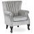 MALLO Armchair Grey Velvet Upholstery