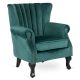 MALLO Armchair Green Velvet Upholstery