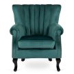 MALLO Armchair Green Velvet Upholstery