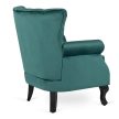MALLO Armchair Green Velvet Upholstery