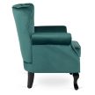 MALLO Armchair Green Velvet Upholstery