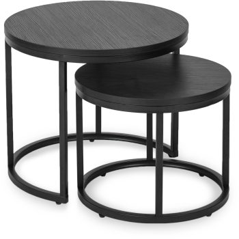 Dohányzóasztal szett fekete színben MANU