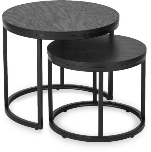 Dohányzóasztal szett fekete színben MANU