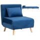 Recliner armchair MARRY dark blue