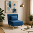 Recliner armchair MARRY dark blue