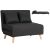 2-seater recliner armchair in black color - Marry 2