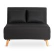 2-seater recliner armchair in black color - Marry 2