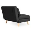 2-seater recliner armchair in black color - Marry 2