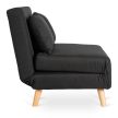 2-seater recliner armchair in black color - Marry 2