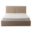 Posteľ 160x200 cm s úložným priestorom v béžovej farbe s kordovým čalúnením – MARSYLIA