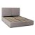 Posteľ 160x200 cm s úložným priestorom v sivej farbe s látkovým čalúnením – MARSYLIA