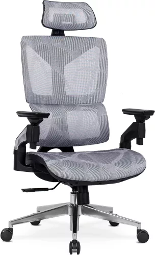 Forgószék ergonomikus kialakítással, szürke színben. MARTIN