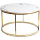 Asztal fehér márvány/arany színben CLIFF MAX