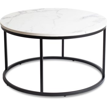Asztal fehér márvány/fekete színben CONNY MAX