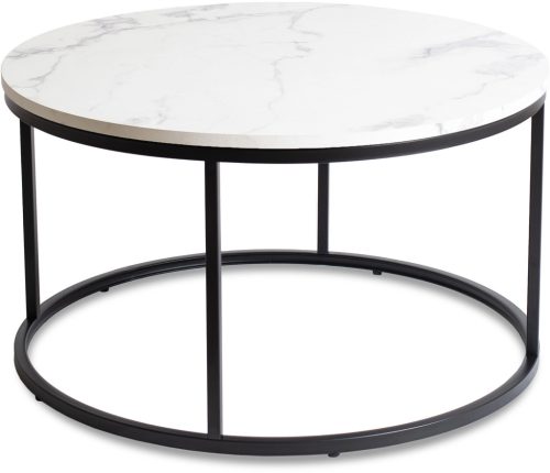 Asztal fehér márvány/fekete színben CONNY MAX