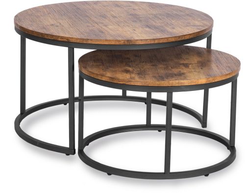 Set konferenčných stolíkov FIGO MAX dub rustikálny