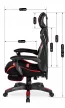 Gaming forgószék fekete/piros színben. MAXIMO