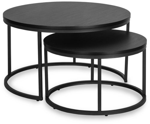 Set konferenčných stolíkov MANU MAX čierny