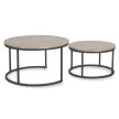 Set konferenčných stolíkov ROCKY MAX betón/čierna