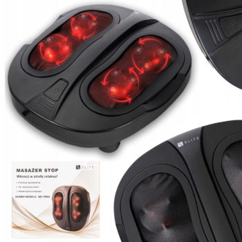   Lábmasszírozó fűtés funkcióval fekete színben – ME-FM04