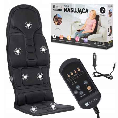 Masszázsülés-matrac fekete színben – ME-MC10