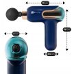 Masszázspisztoly 3 cserélhető fejjel sötétkék színben – ME-MG08