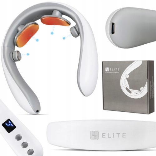 Nyakmasszírozó fűtés funkcióval fehér / szürke színkombinációban – ME-NM03