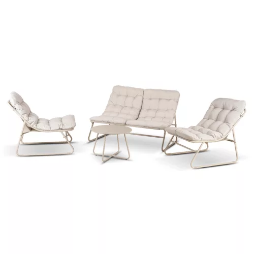 Záhradný nábytok set béžová – MEGARA