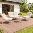 MEGARA Garden Furniture Set Beige