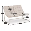 MEGARA Garden Furniture Set Beige