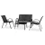 Outdoor Furniture Set Black MINNESOTA