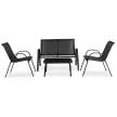 Outdoor Furniture Set Black MINNESOTA
