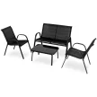 Outdoor Furniture Set Black MINNESOTA